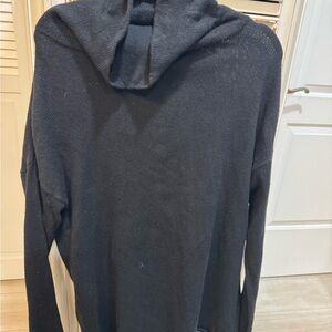 Eileen Fisher Black Cowl Turtleneck Sweater Size Medium